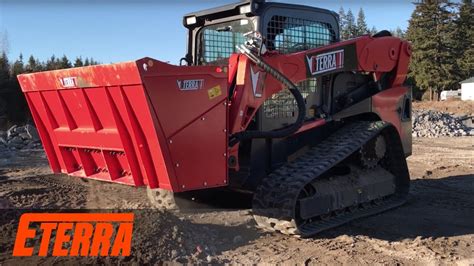 skid steer bucket crusher|skid steer rock grinder.